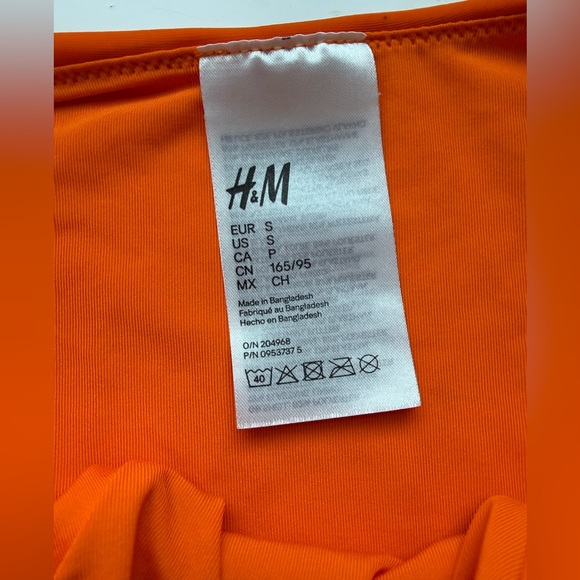 H&M Orange Bikini Set size Small - Picture 2 of 7